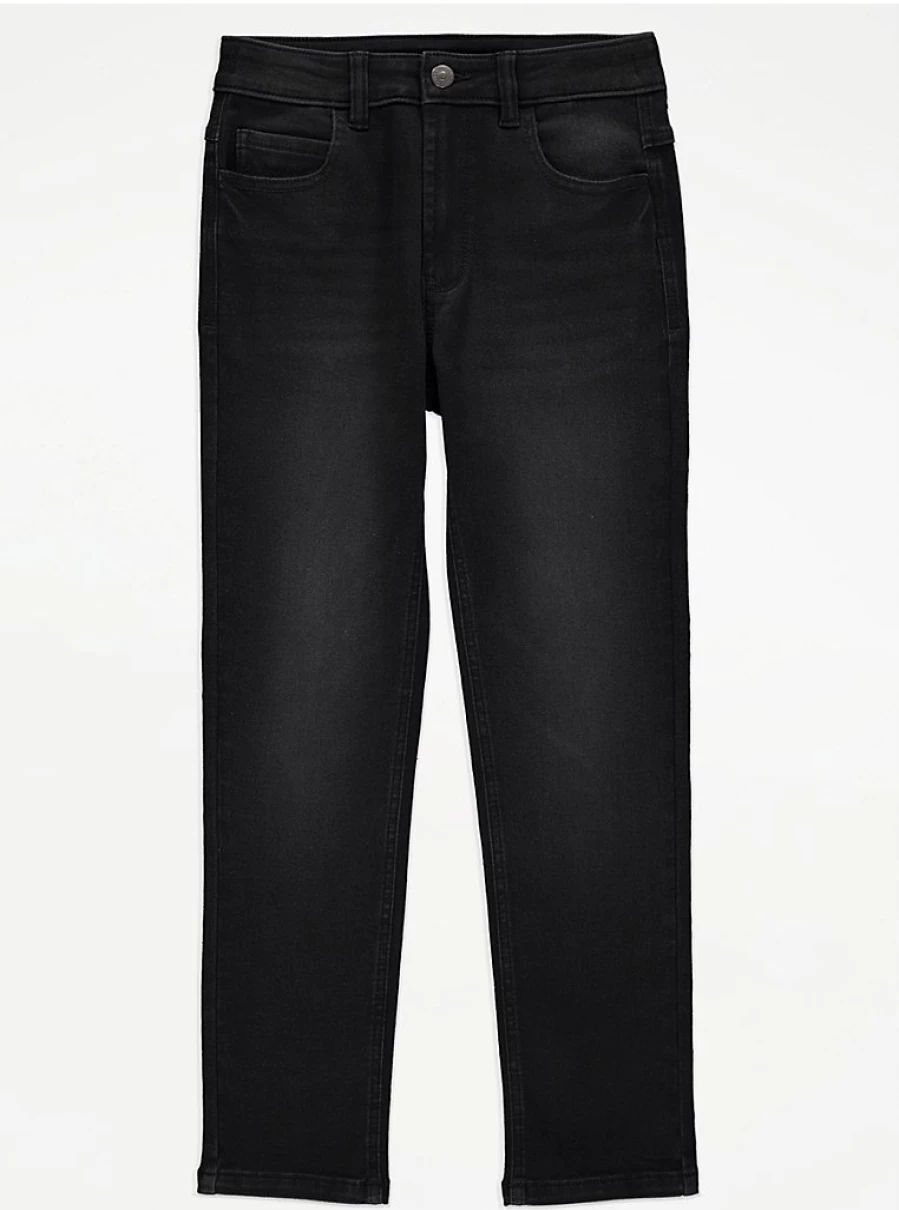 "George at Asda Boys' Black Regular Fit Jeans – Kids' Denim Pants Review"