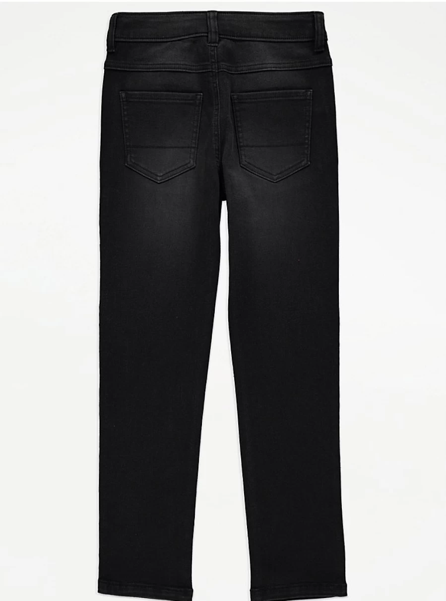 "George at Asda Boys' Black Regular Fit Jeans – Kids' Denim Pants Review"