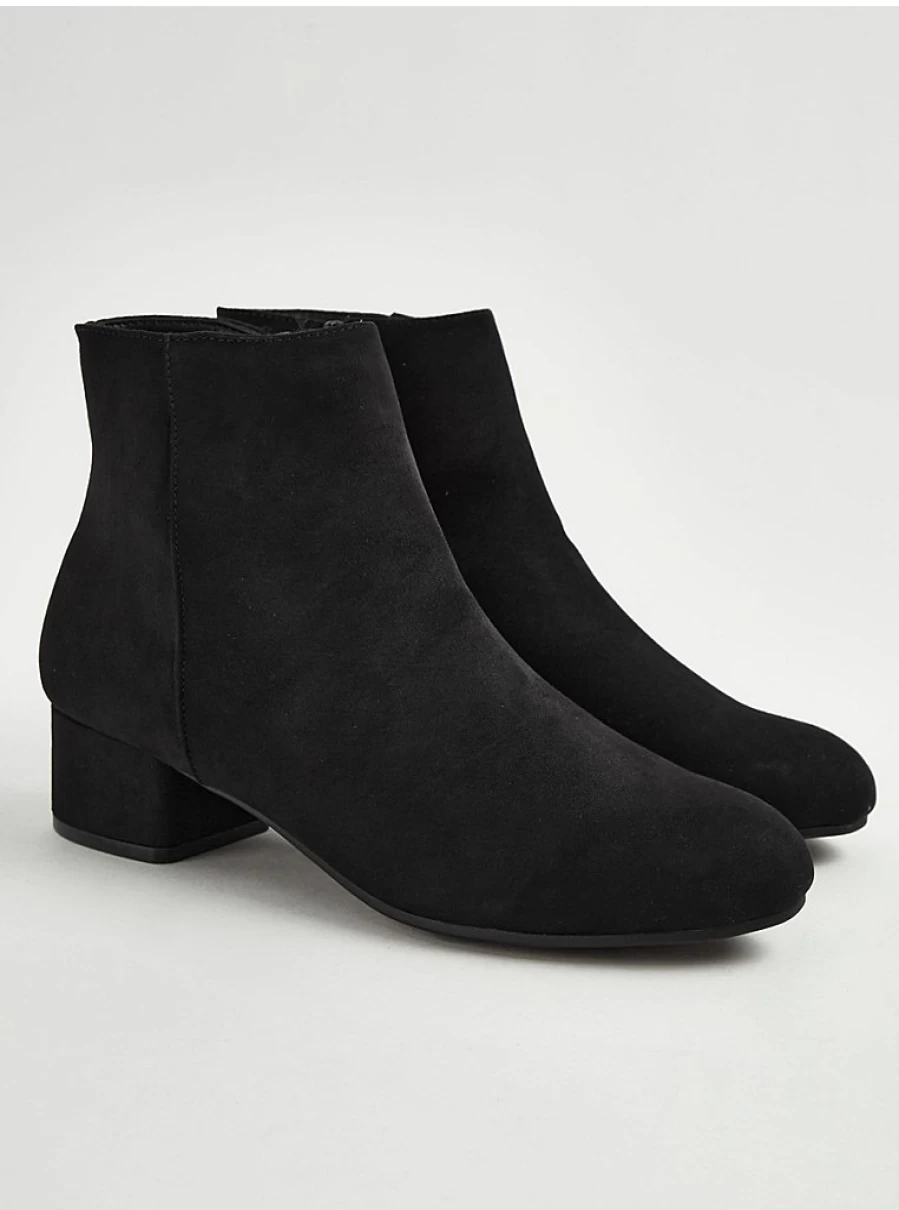 "George at Asda Women's Black Wide Fit Block Heel Ankle Boots – Comfort & Style Reviews"