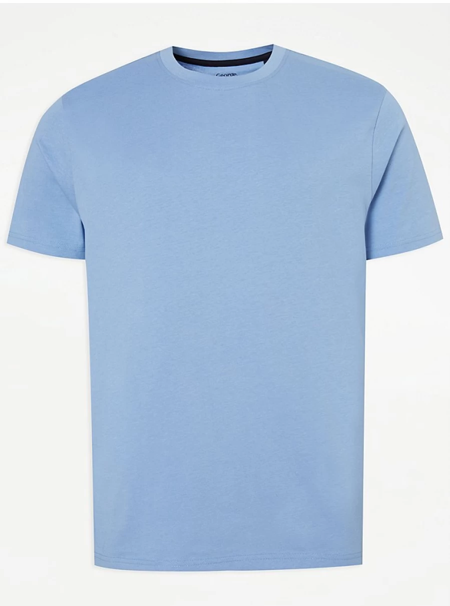 George at Asda Men's Blue Crew Neck T-Shirt - Comfort Fit Casual Tee Review