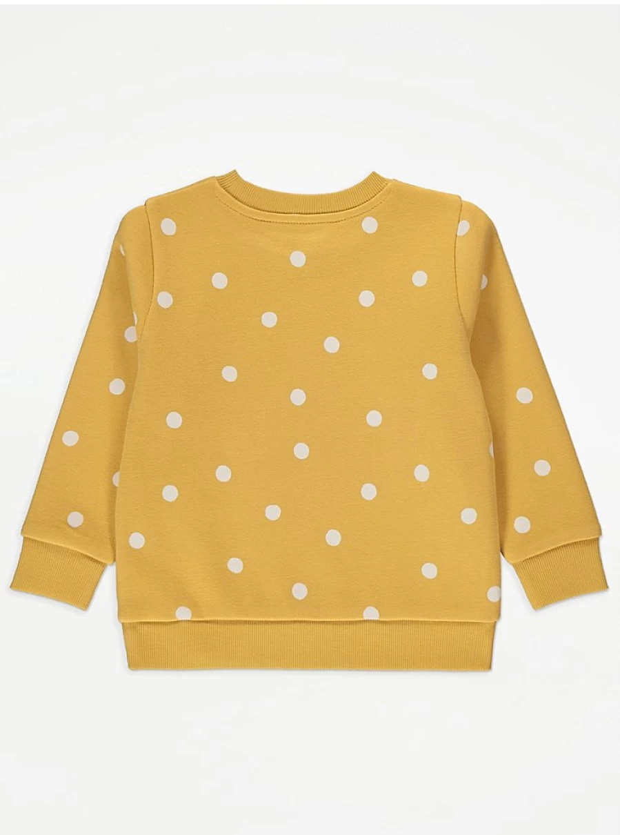 "George at Asda Mustard Spotty Sweatshirt for Kids | Comfortable & Stylish Review"