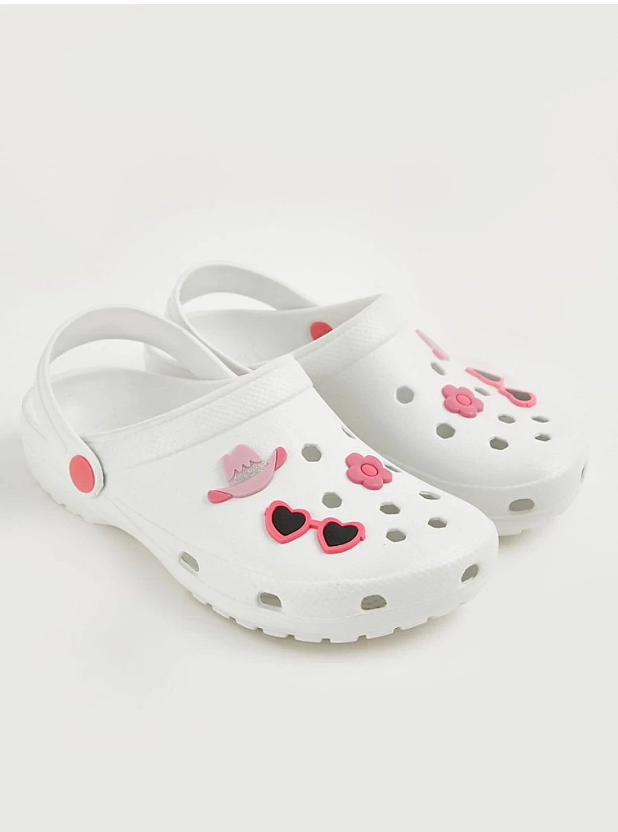 George at Asda Girls' White Badge Clogs – Comfortable Kids' Footwear Reviews