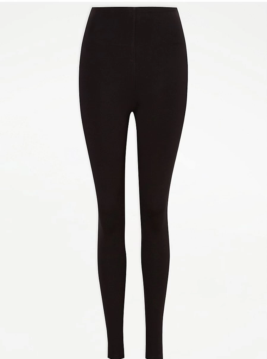 George at Asda Women's Black Sculpting Leggings – Comfort Fit High-Waisted Tummy Control Workout Pants