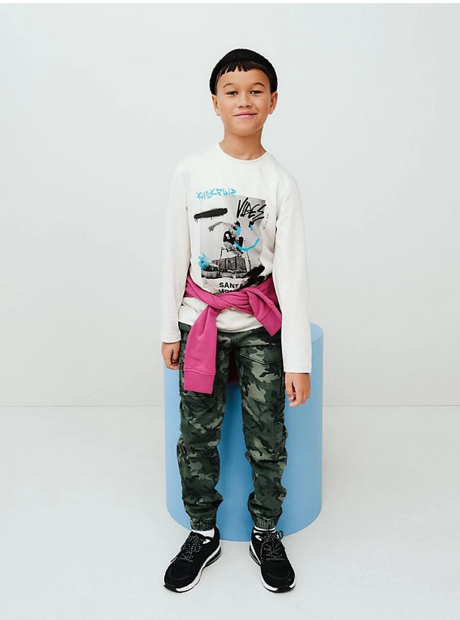 Boys' Khaki Camouflage Cargo Trousers | George at Asda | Kids' Camo Pants Review