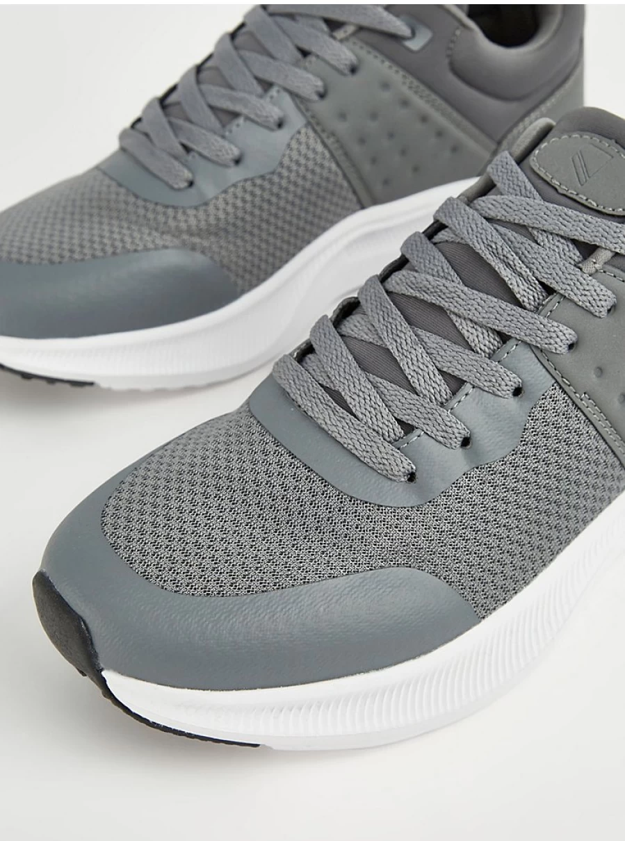 Men's Grey Mesh Active Trainers - George at Asda | Lightweight & Breathable Running Shoes