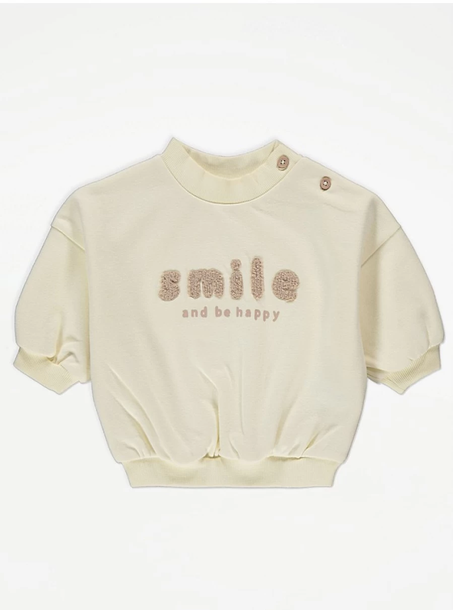 "George at Asda Boys' Yellow 'Smile And Be Happy' Sweatshirt Review"