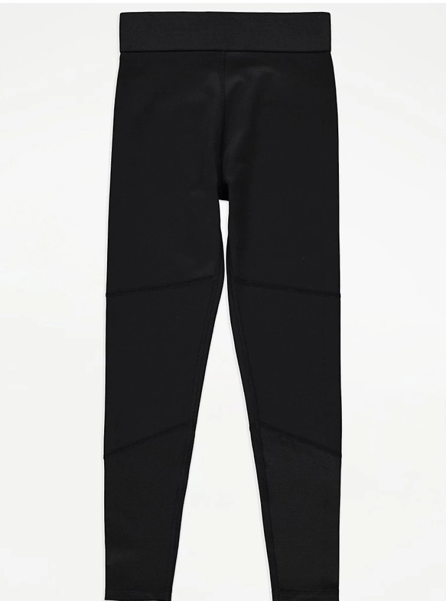 "George at Asda Kids' Black Active Sports Leggings – Comfortable & Durable for Play"