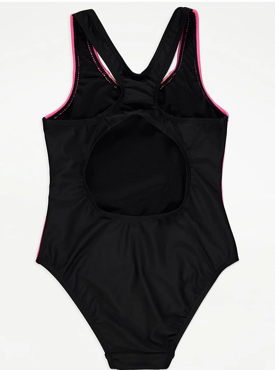 "George at Asda Girls Pink Colour Block Sports Swimsuit for Kids – Reviews & Features"
