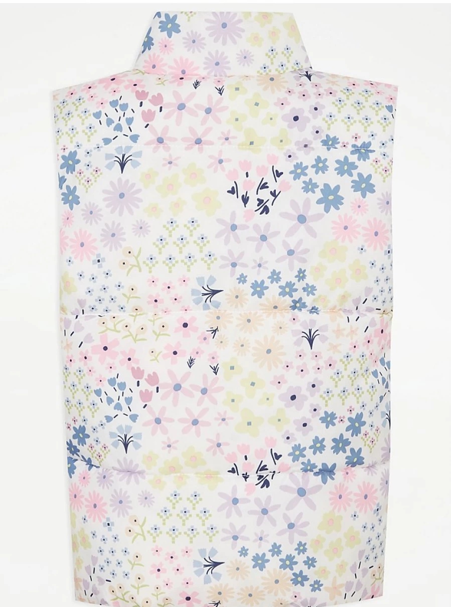 "George at Asda Kids Floral Padded Gilet – Warm Winter Vest Review"