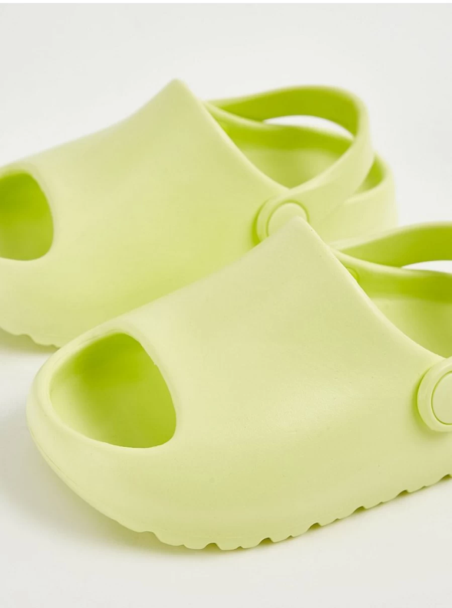 "George at Asda Lime Green Chunky Back Strap Sliders for Girls – Comfortable Kids Sandals Reviews"