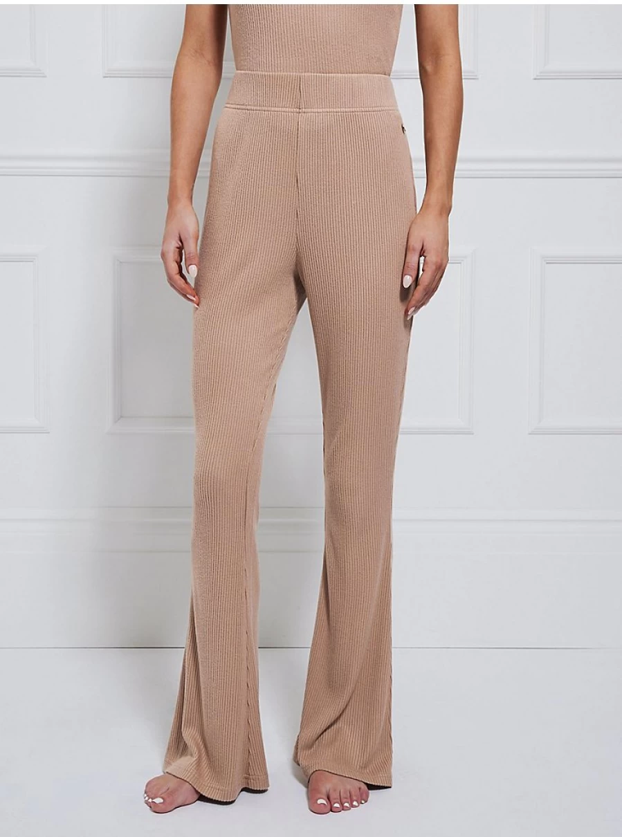"George at Asda Women's Mocha Ribbed Flared Lounge Pants | Billie Faiers Collection"