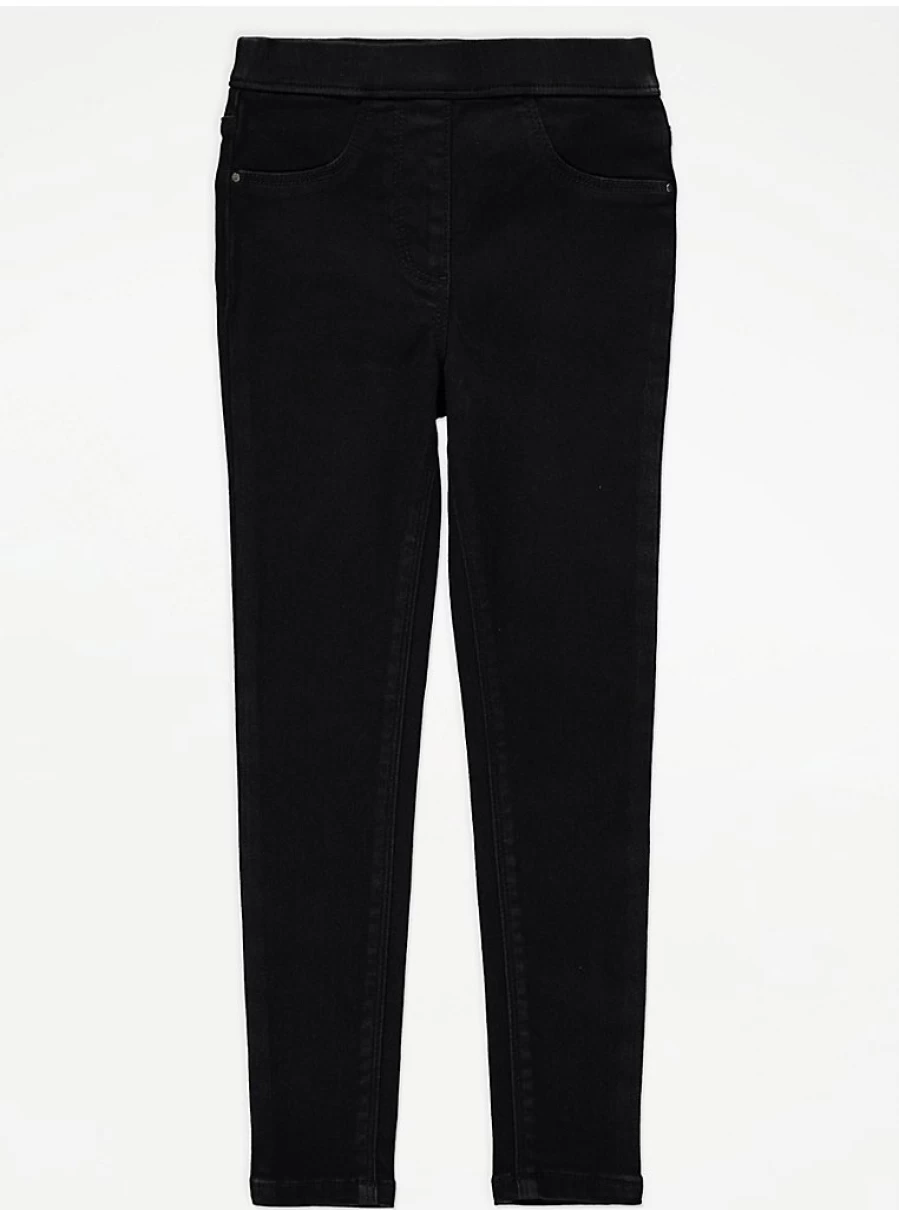 "George at Asda Kids' Black Mid Wash Jeggings | Comfortable & Stylish Review"