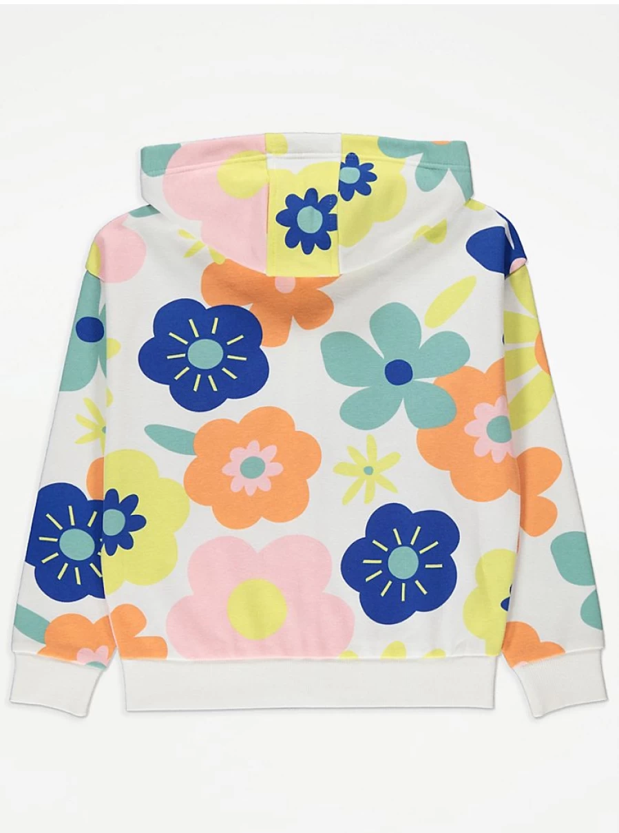 "George at Asda Kids Bright Floral Zip Up Hoodie | Review & Styles"