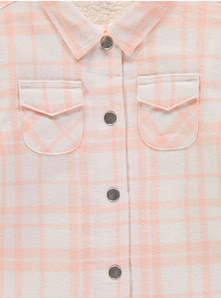 "George at Asda Baby Girls' Pink Checked Shacket Review | Soft & Stylish"
