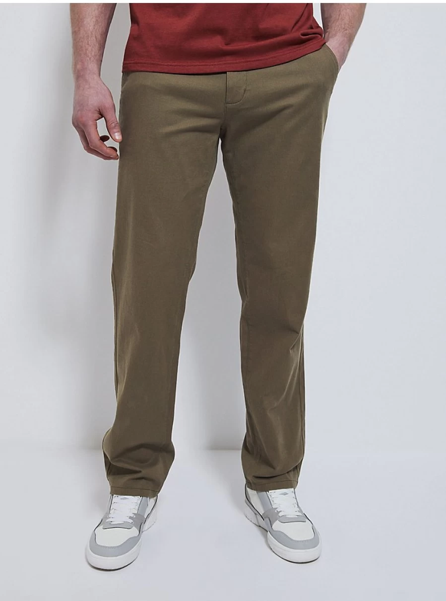 "George at Asda Men's Khaki Straight Fit Stretch Chino Pants Review"