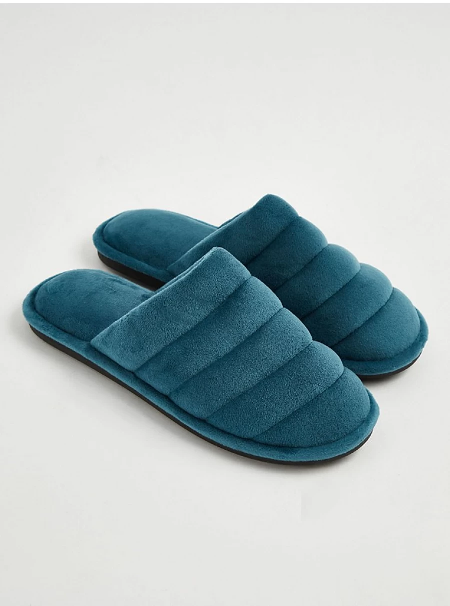 Men's Teal Bubble Mule Slippers by George at Asda – Comfort & Style Review