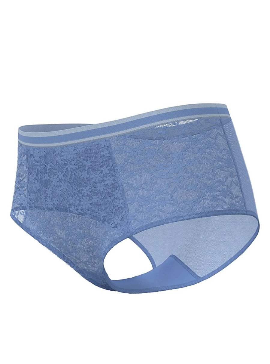 "George at Asda Light Blue Daisy Lace Short Knickers | Women's Lingerie Review"