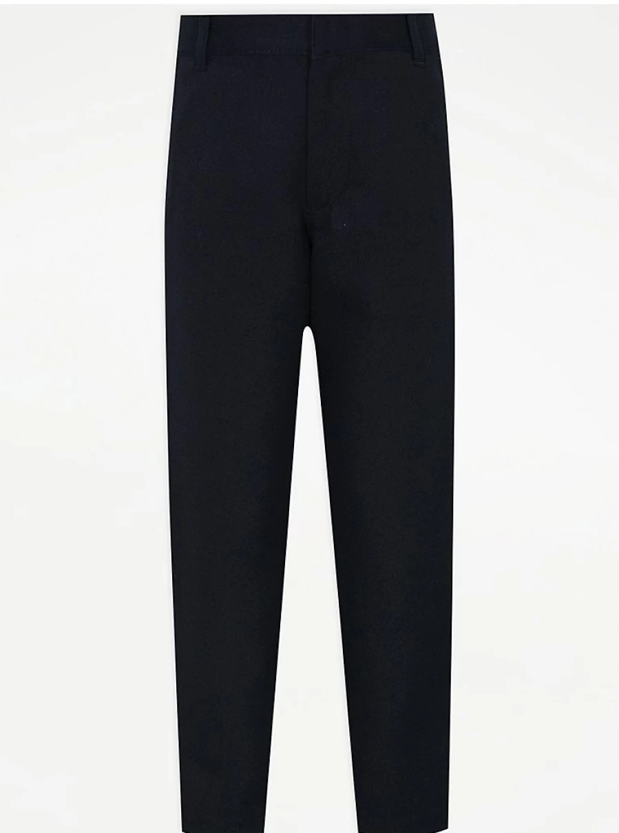 Boys Navy Slim Fit School Trousers 2 Pack | George at Asda | Comfortable & Durable Uniform Pants