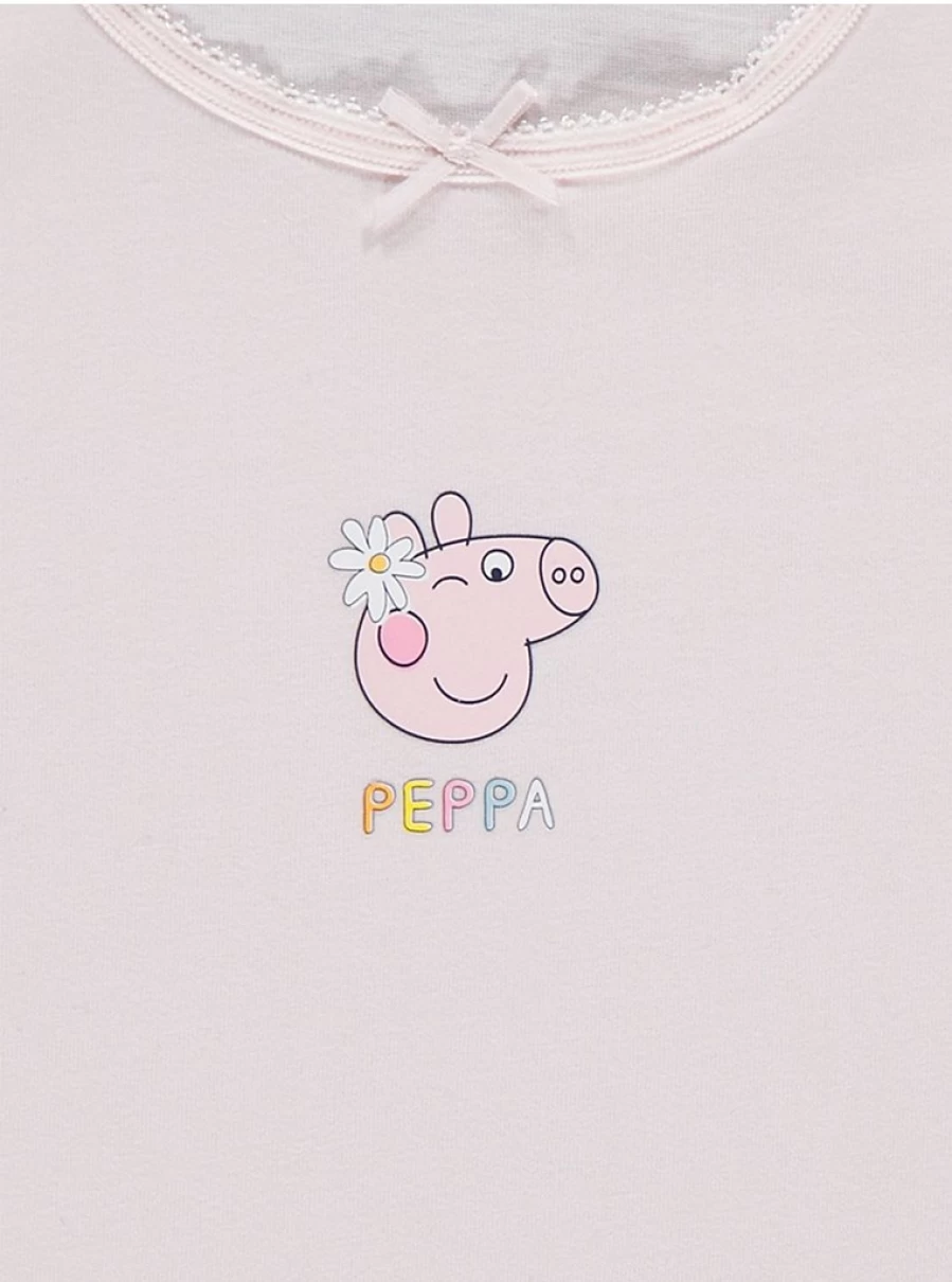 "George at Asda Peppa Pig Girls' Pastel Vest 3-Pack | Soft Kids Tank Tops"