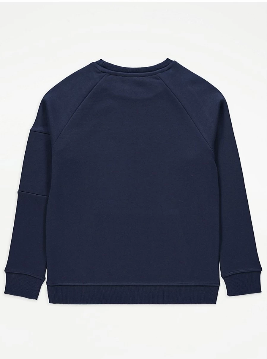 "George at Asda Boys Navy Seam Sweatshirt and Joggers Outfit Set – Kids Comfortable Tracksuit Review"