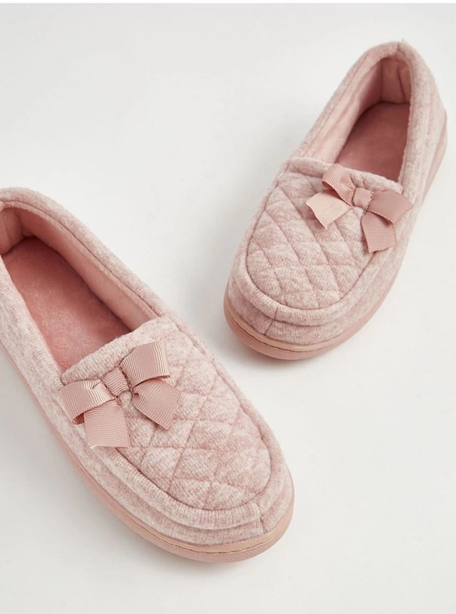 "George at Asda Pink Quilted Fullback Slippers Review | Cozy Home Footwear"
