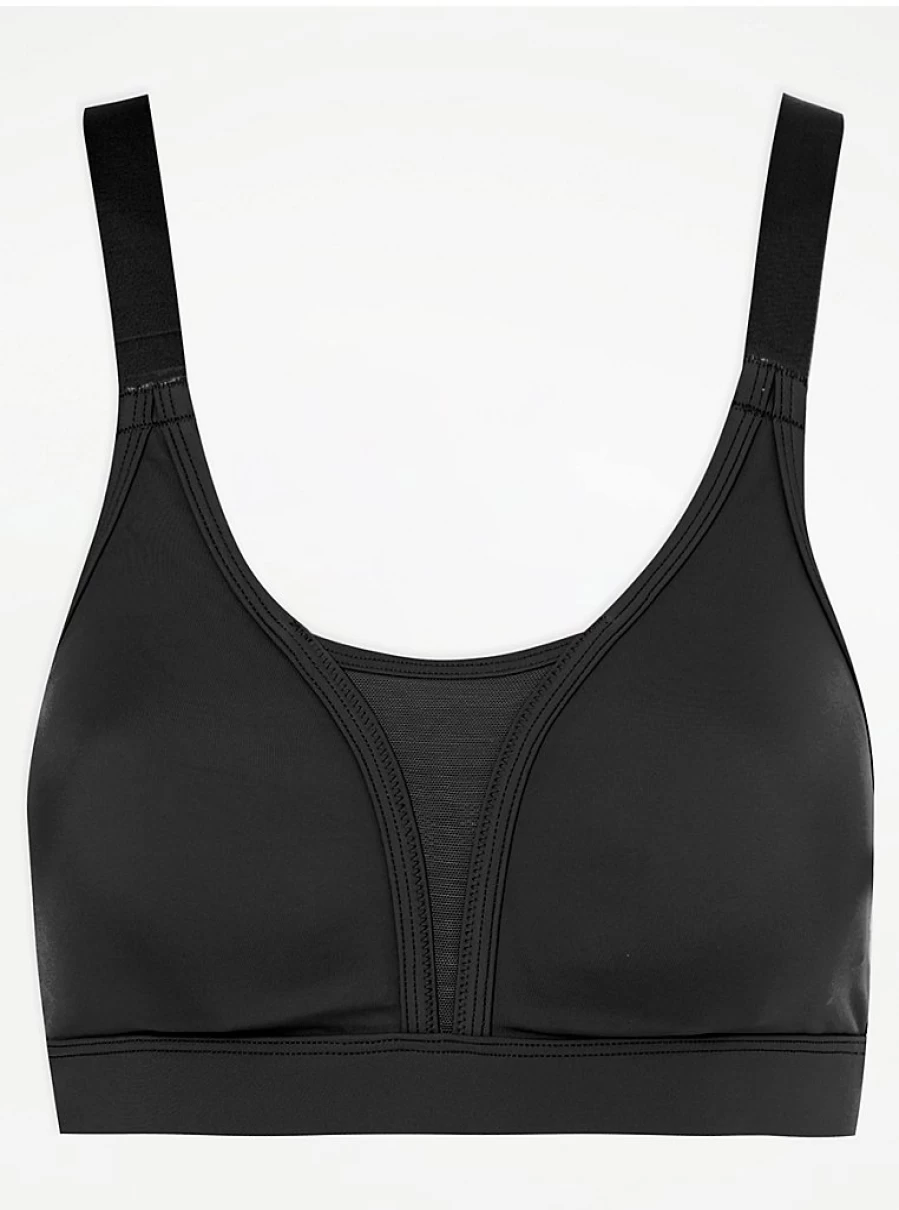 "George at Asda Women's Black Racerback Sports Bra – Comfort & Support Review"