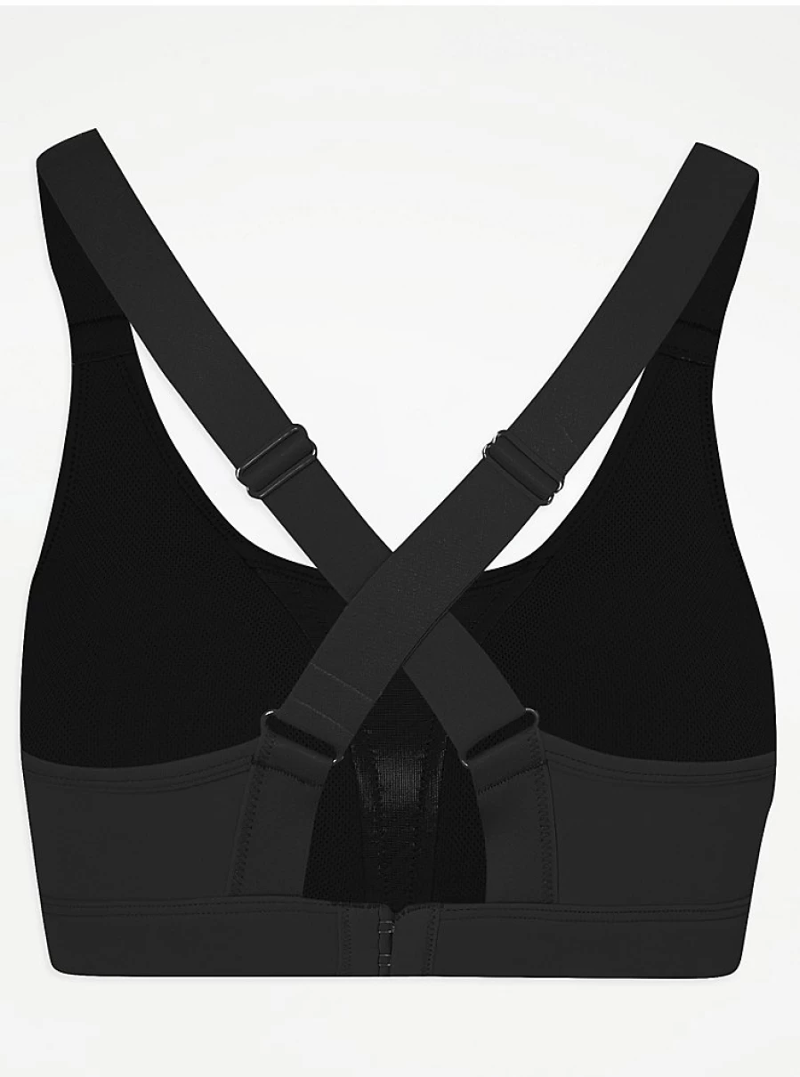 "George at Asda Women's Black Racerback Sports Bra – Comfort & Support Review"