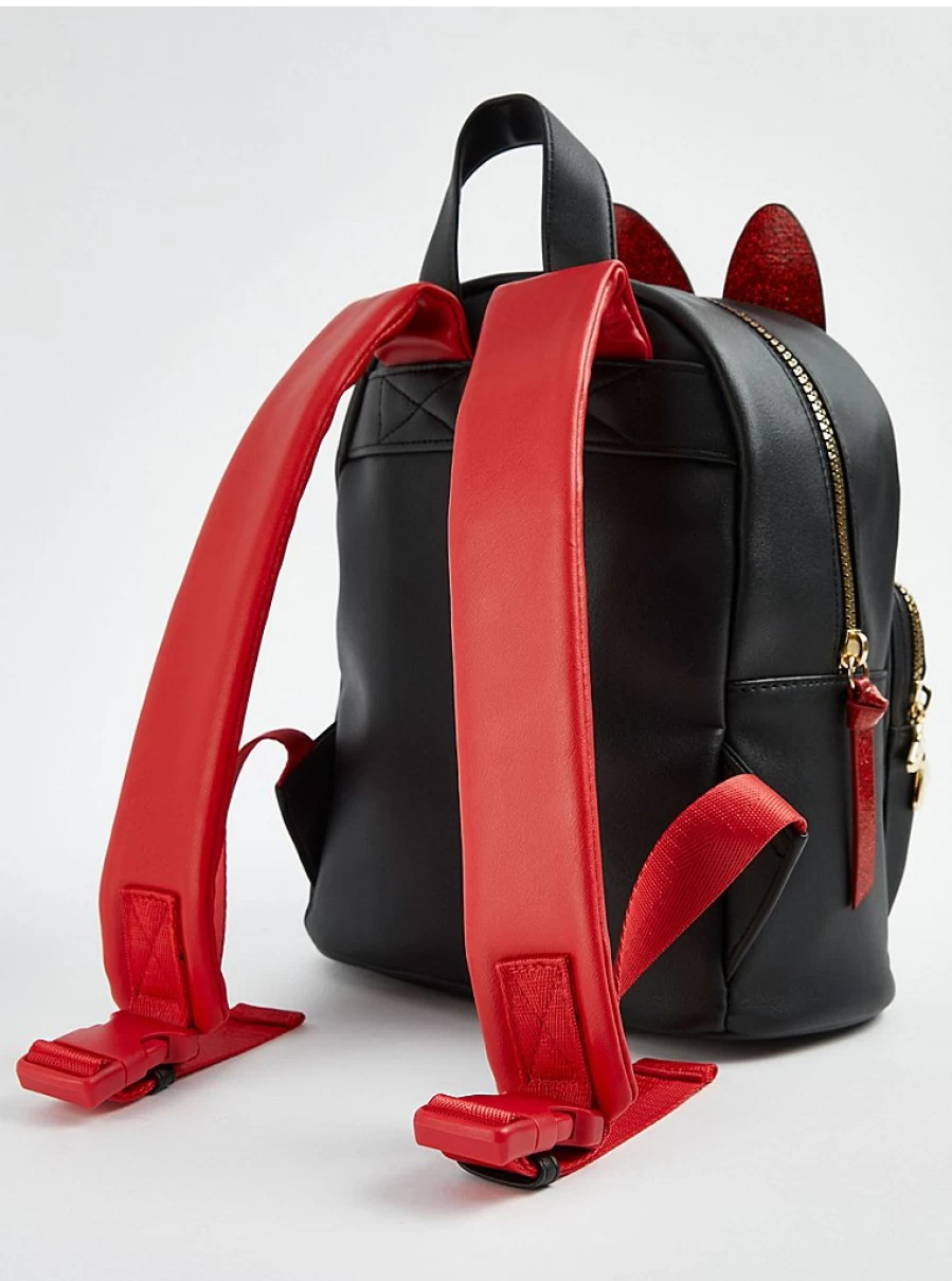 Disney Minnie Mouse Girls' Black Quilted Mini Backpack by George at Asda | Kids' Fashion Accessories
