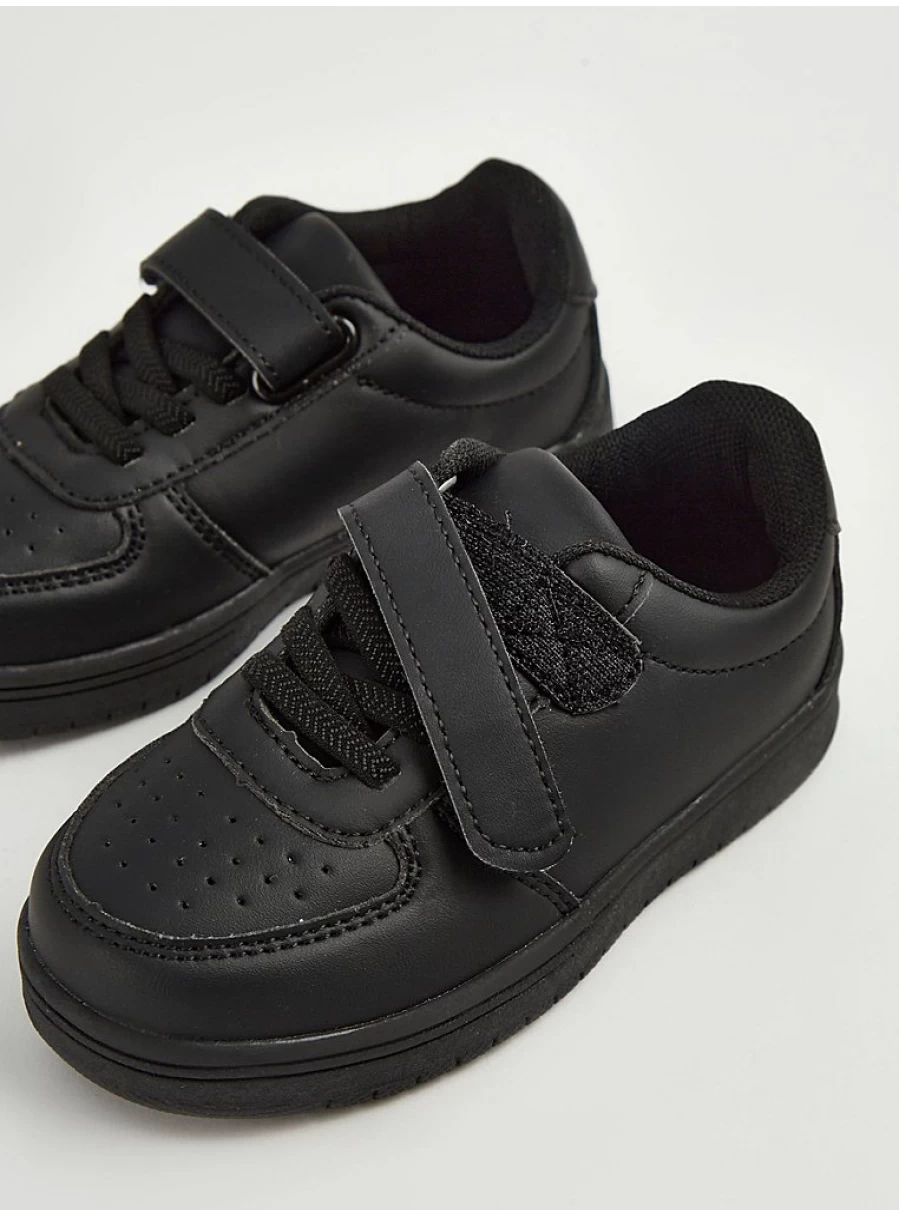 "George at Asda Boys' Black Single Strap Sport Cupsole Sneakers – Kids' Training Shoes Review"
