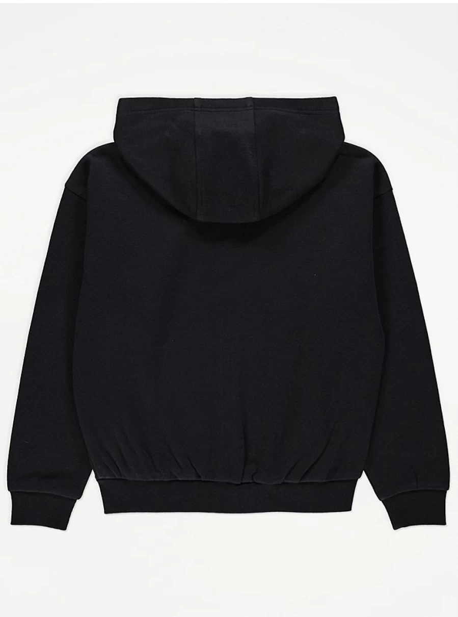 "George at Asda Kids Black Zip-Up Hoodie | Comfortable & Stylish Review"