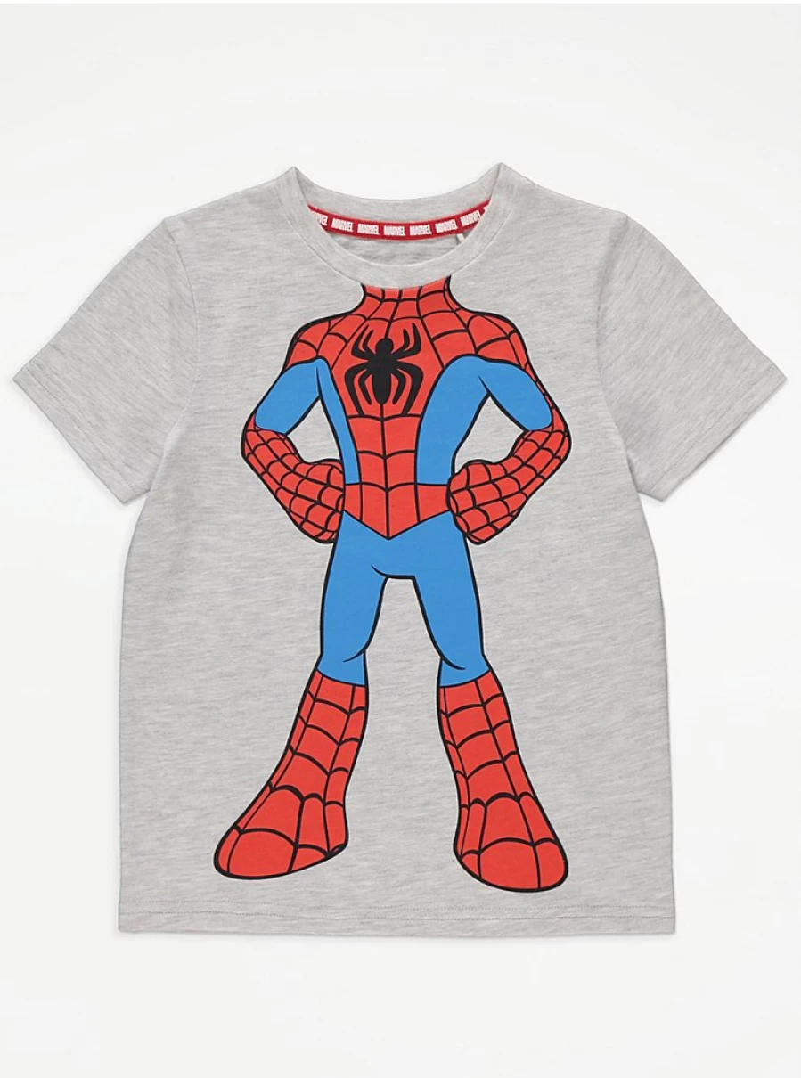 "Spider-Man Kids' Grey T-Shirt | Marvel Spidey & Friends | George at Asda Boys' Top"