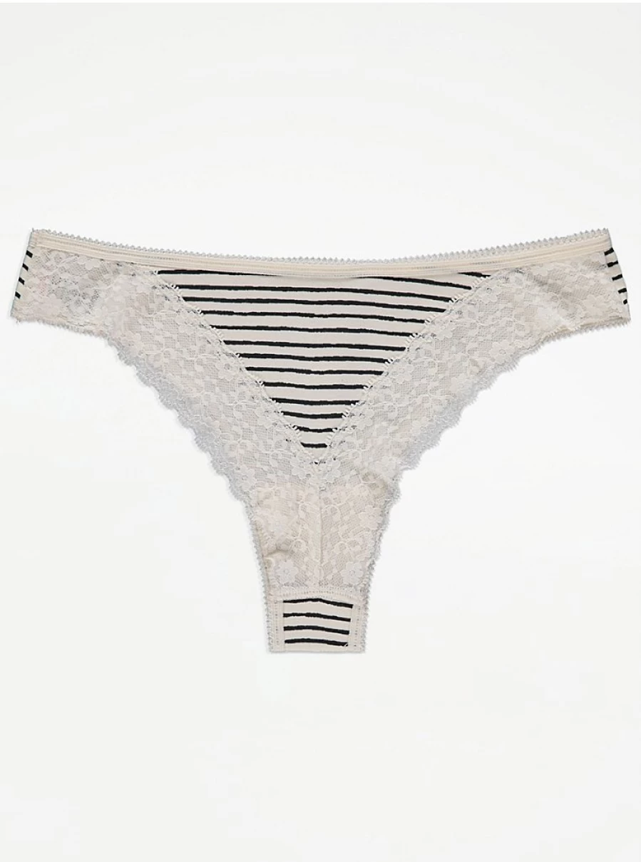 "George at Asda Printed Brazilian Knickers 5-Pack | Women's Lingerie Set | Comfortable & Stylish Underwear"