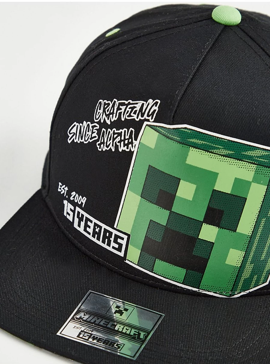 "Minecraft Cap for Boys | George at Asda | Official Slogan Design | Kids Gaming Hat"