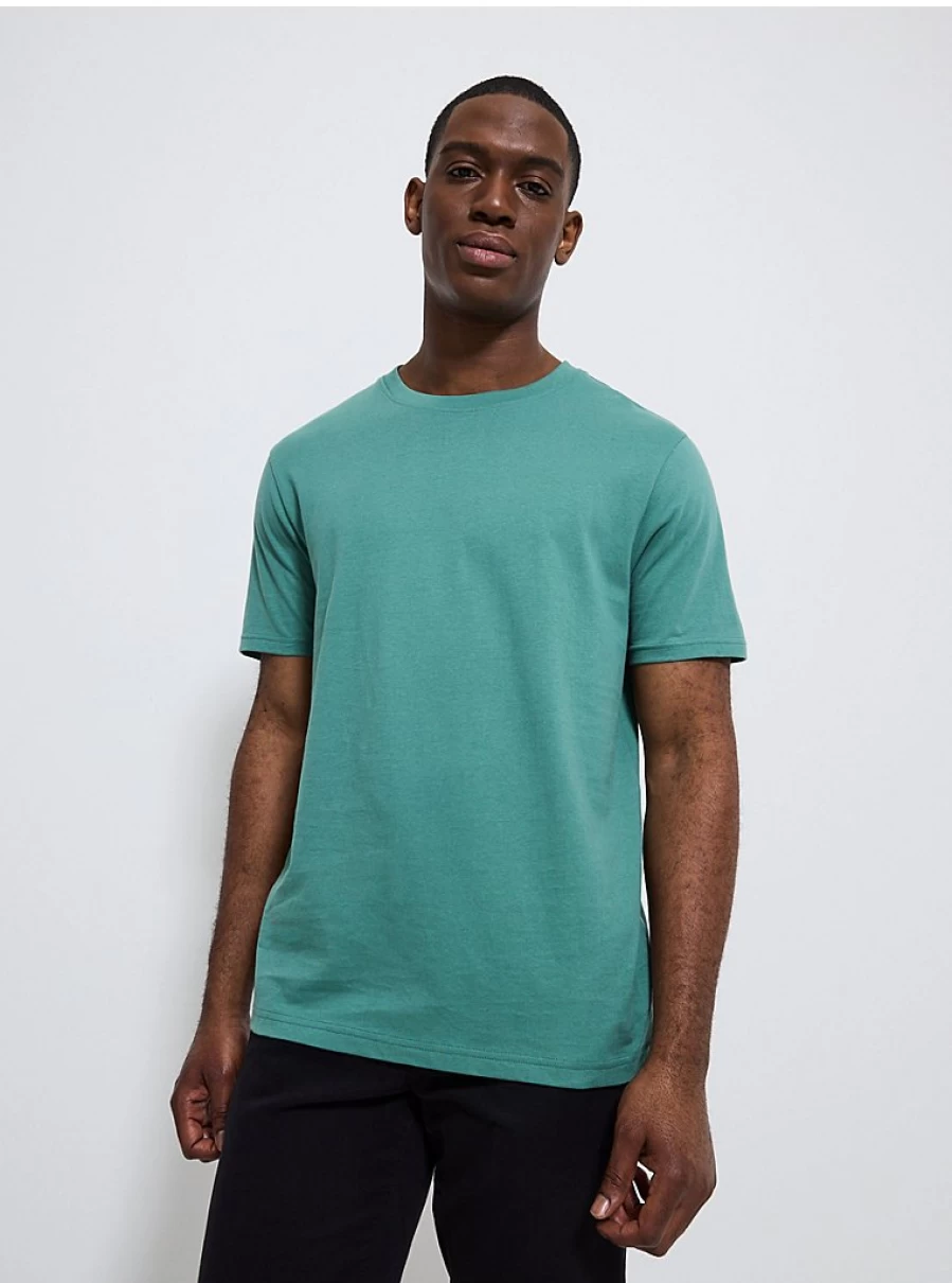"George at Asda Men's Jade Green Crew Neck T-Shirt – Comfort & Style Review"