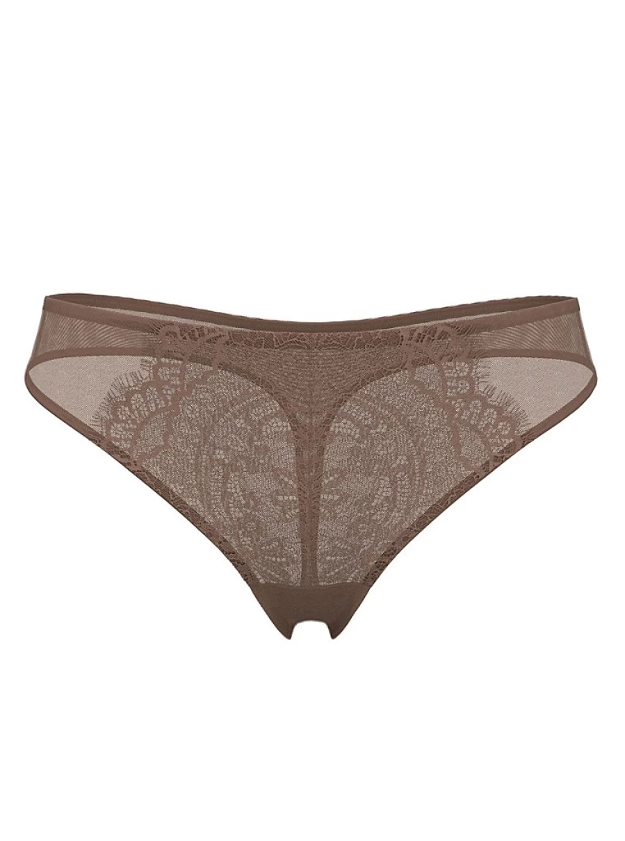 "George at Asda Deep Medium Nude Lace Trim Thong | Women's Lingerie Underwear"