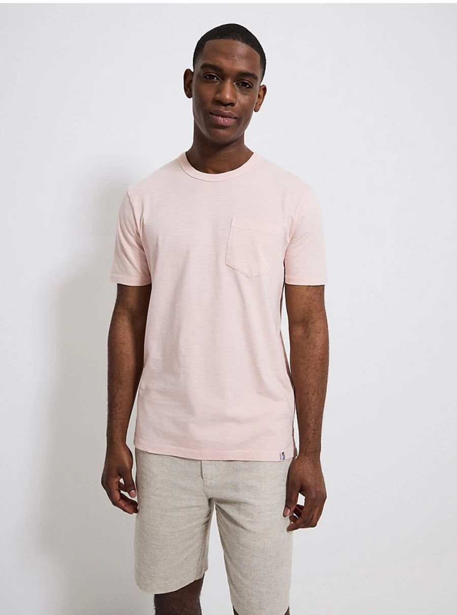 "George at Asda Men's Light Pink Pocket T-Shirt | Comfort Fit Casual Tee"