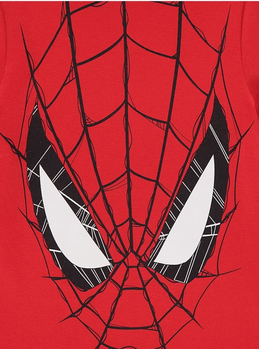 "George at Asda Boys Marvel Spider-Man Red Mask & Short Pyjama Set – Kids Superhero Sleepwear"