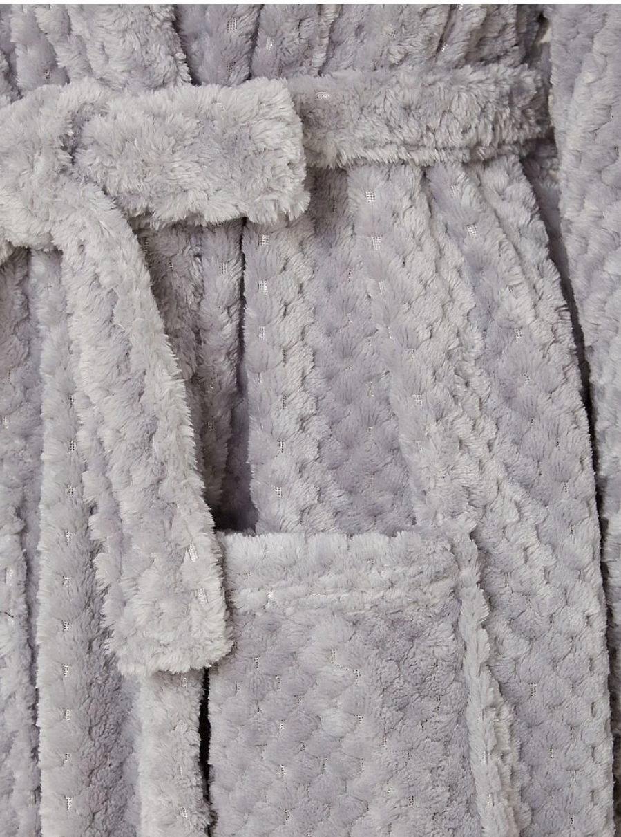 "George at Asda Grey Waffle Dressing Gown for Women - Soft Loungewear Robe Review"