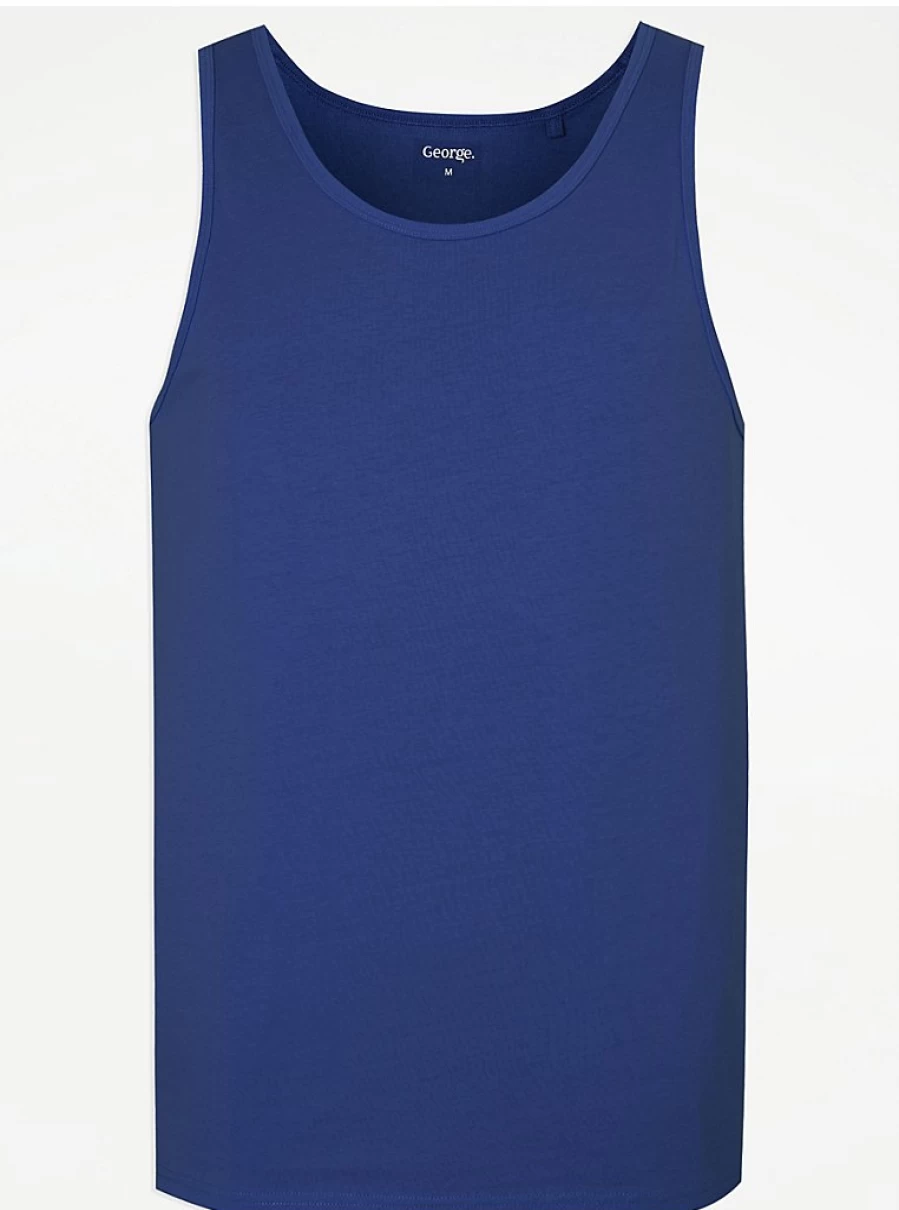 "George at Asda Men's Blue Plain Vest – Comfortable & Stylish Review"