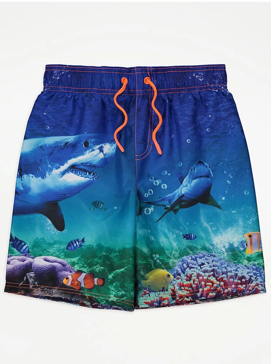 "George at Asda Boys Shark Swim Shorts – Kids' Swimming Trunks Review"