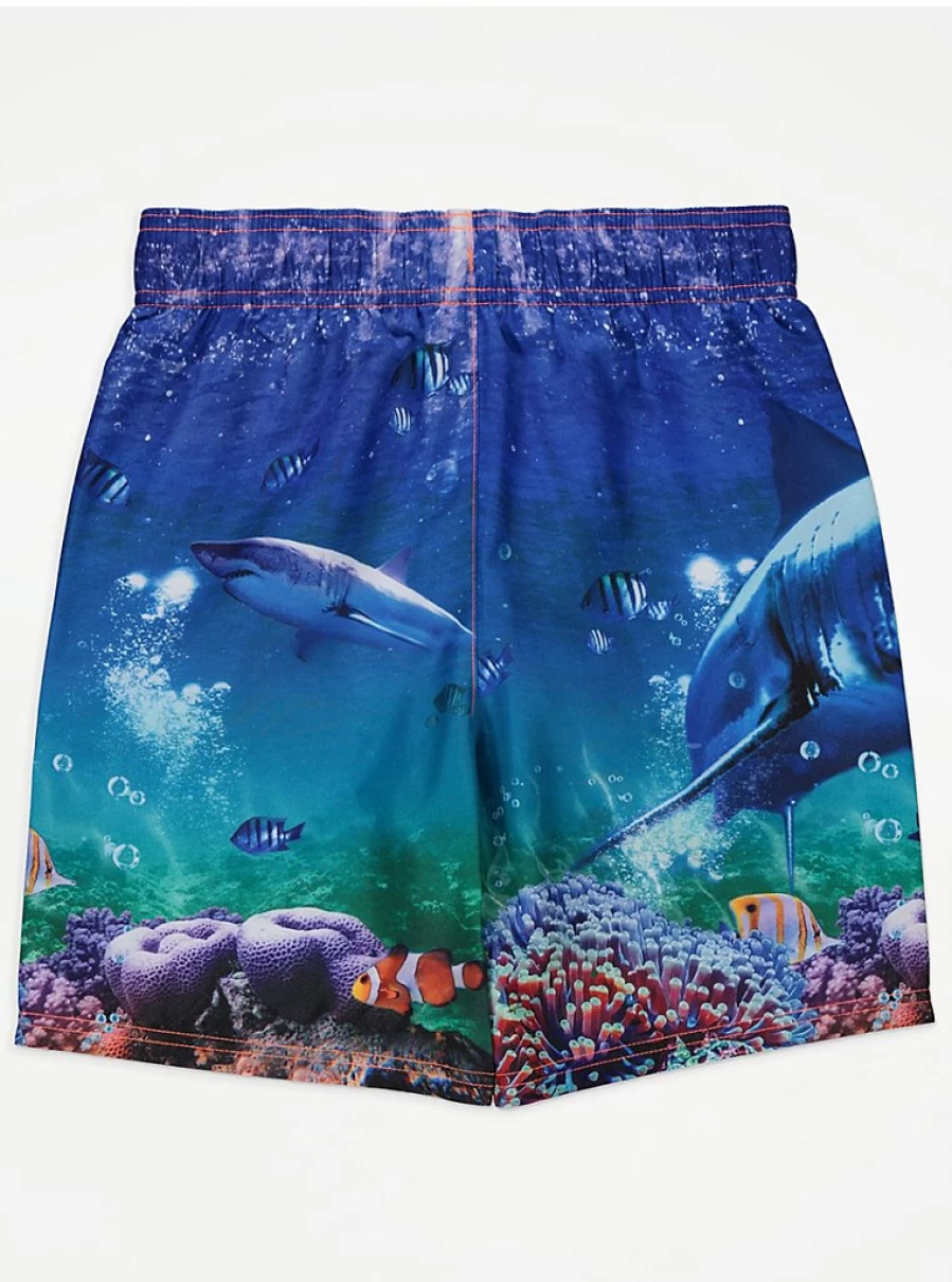 "George at Asda Boys Shark Swim Shorts – Kids' Swimming Trunks Review"