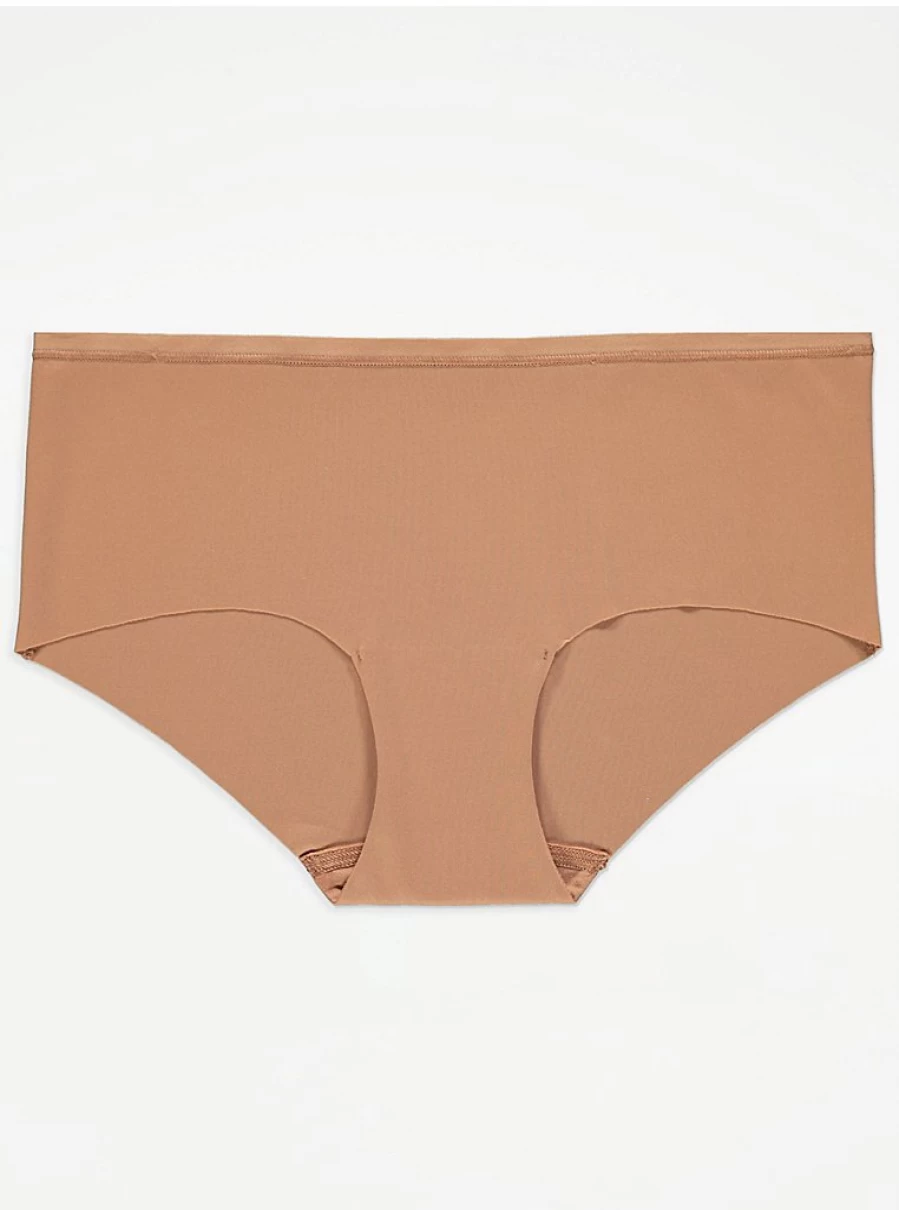 "George at Asda Tan No VPL Short Knickers 3-Pack | Seamless Underwear | Ladies' Lingerie"