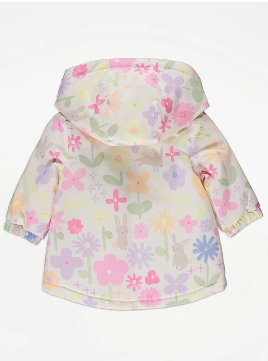 "George at Asda Baby Cream Floral Rain Mac Review: Waterproof & Stylish"