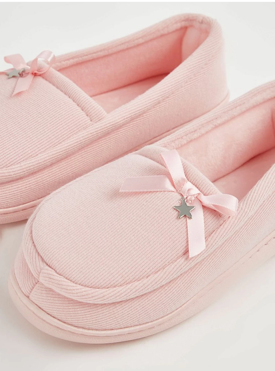 "George at Asda Pale Pink Moccasin Slippers – Comfortable Full Back House Shoes Review"