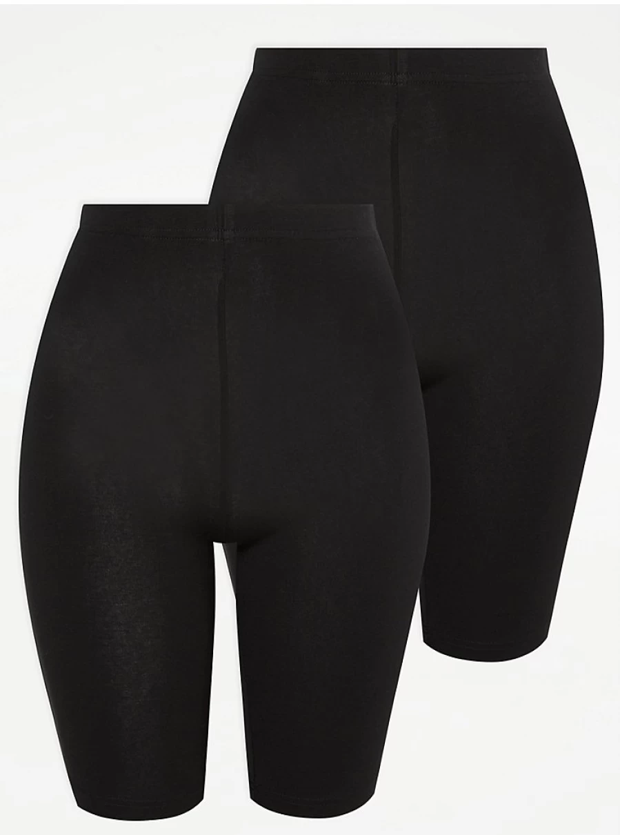 "George at Asda Women's Black Cycling Shorts 2 Pack – Comfort & Performance Review"