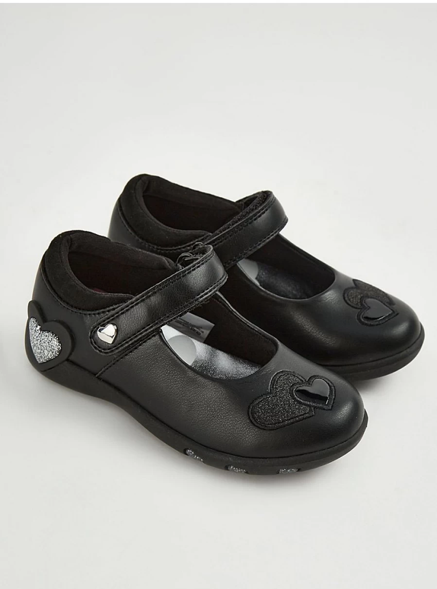 "George at Asda Black Heart Mary Jane School Shoes – Comfortable & Stylish School Footwear Reviews"