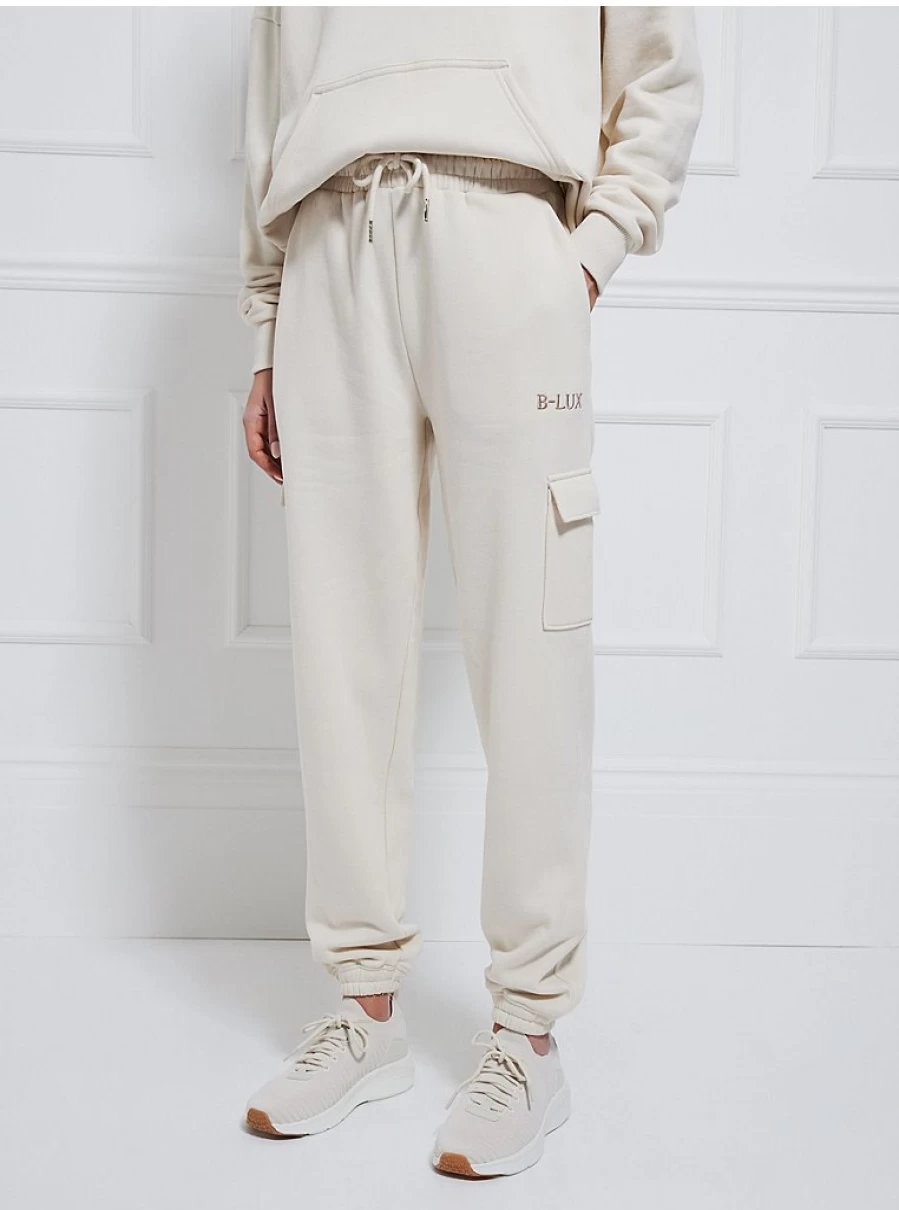"George at Asda Women's B-Lux Joggers by Billie Faiers | Cream Comfort Fit Lounge Pants"