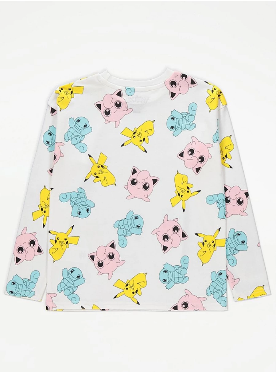 Pokemon White Character Kids Long Sleeve T-Shirt | George at Asda Official