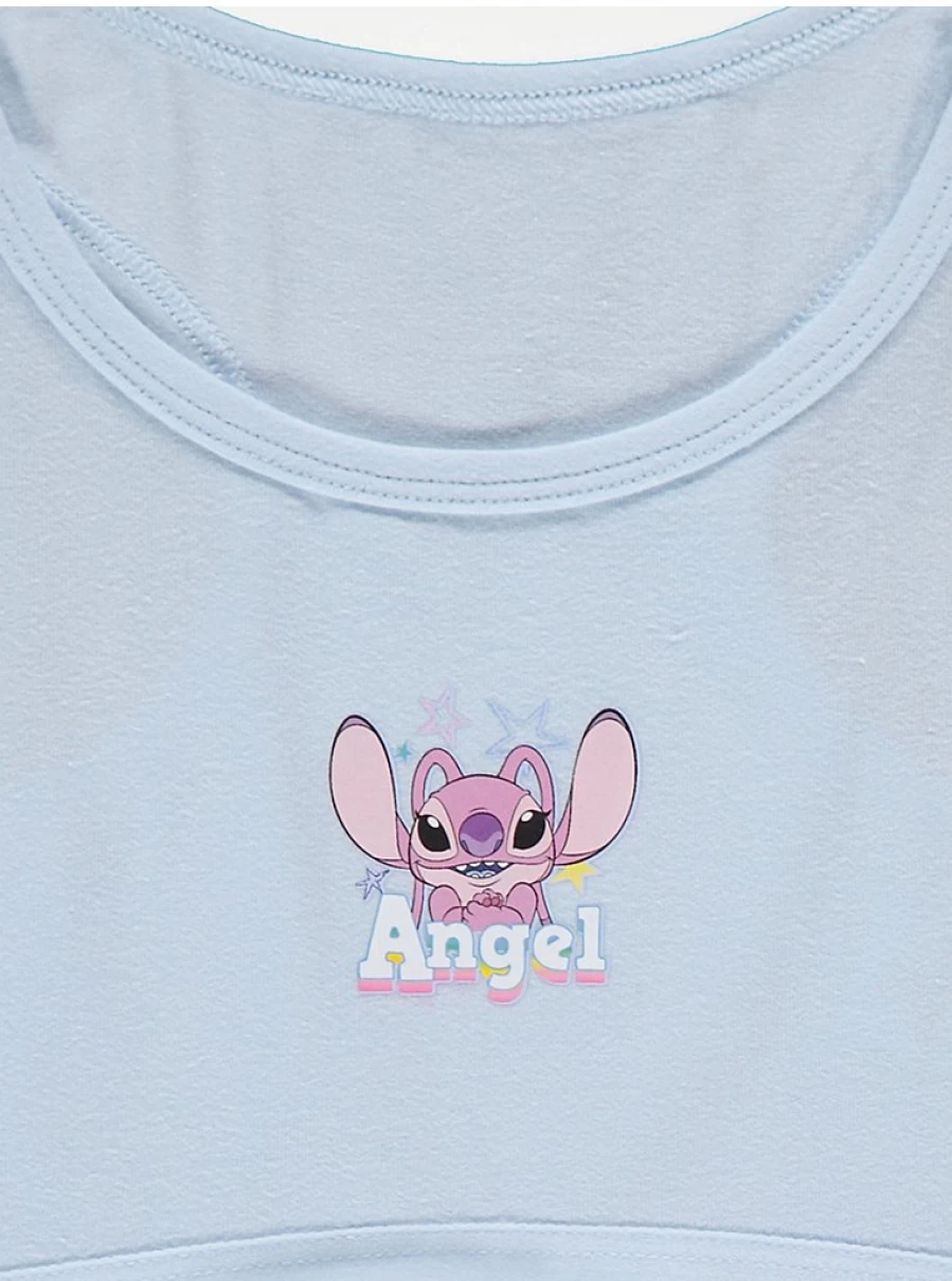 George at Asda Kids' Disney Lilo & Stitch Blue Crop Top 3-Pack | Comfortable & Stylish Girls' T-Shirts