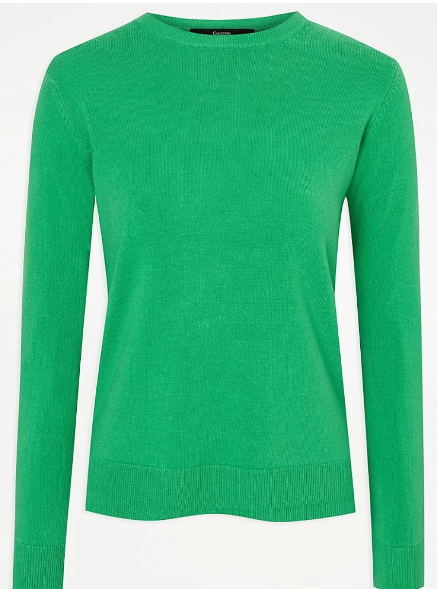 "George at Asda Women's Green Soft Touch Knitted Jumper | Cozy Comfort Sweater Review"